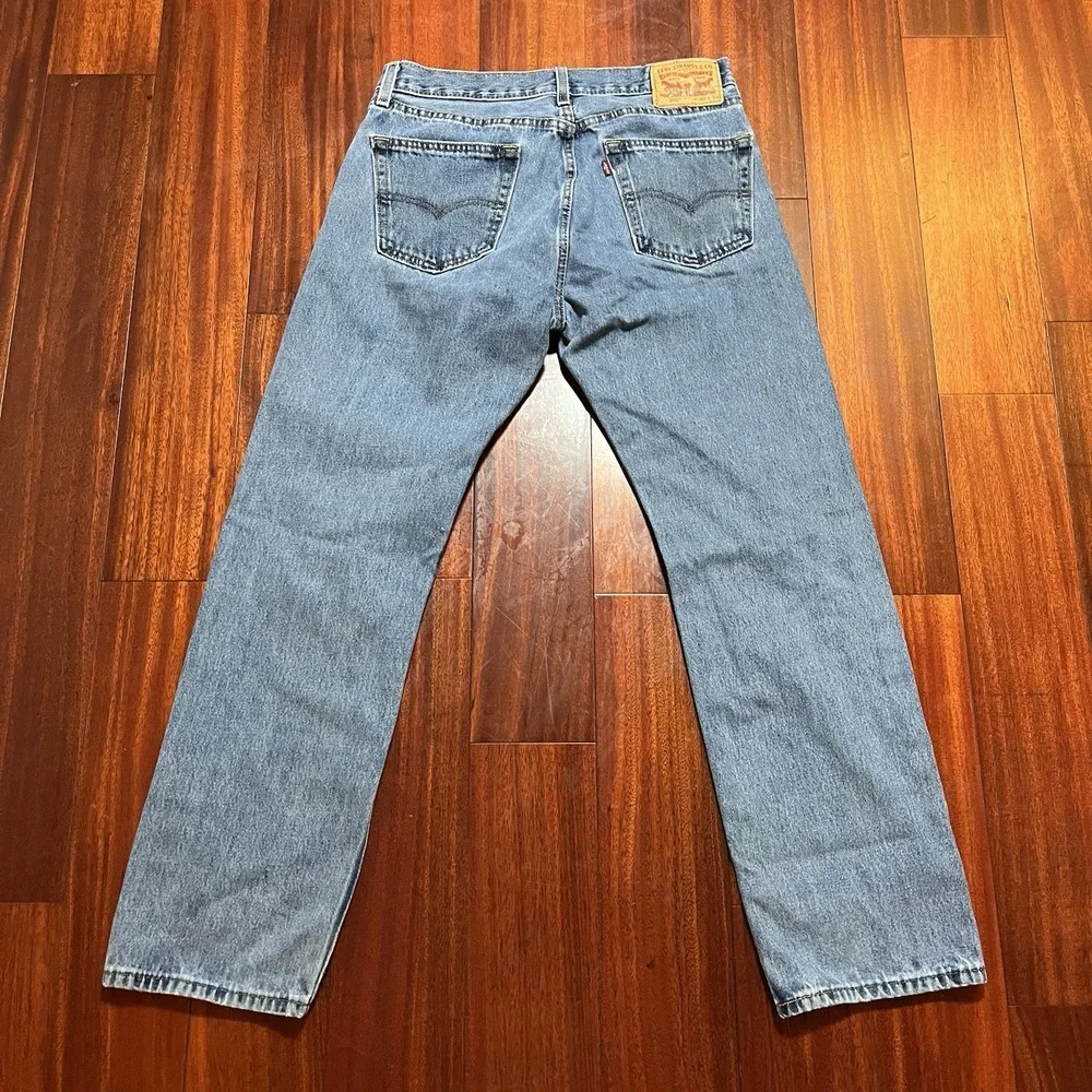 Levis Jeans Mens 32x30 True To Size Blue Light Wash Grunge Streetwear Original
